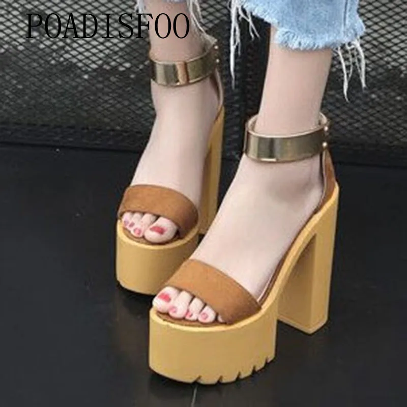 

LTARTA 2019 Women Sexy Sandals Hate High Stage Performance High Heels Classic With Open Toe High Heel Sandals JXQ-3129-2