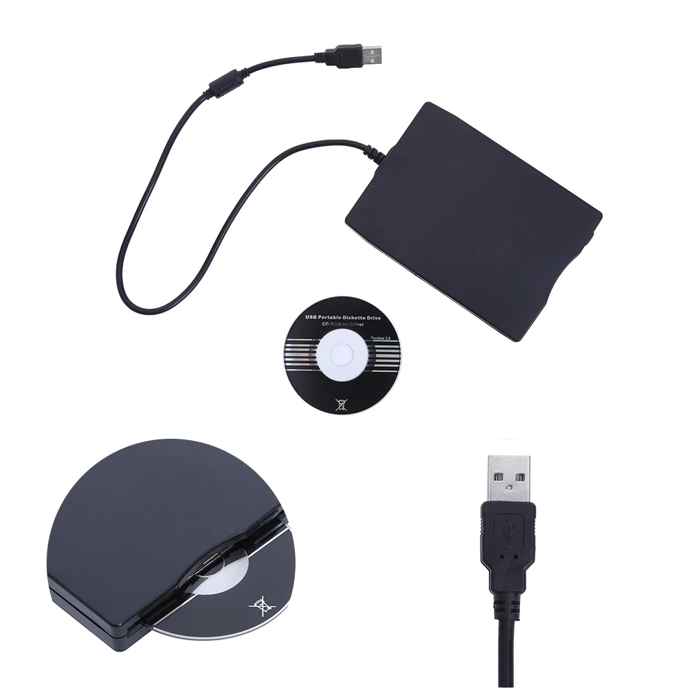 Ultra Slim Laptop USB External Floppy Drive Portable 3 5 1 44MB USB 2 0 FDD