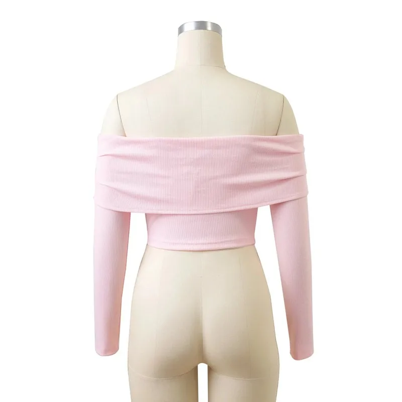 Women Slash Neck Off Shoulder Crop Top Long Sleeve Sexy JKP024 HTB1id.BOFXXXXaeXVXXq6xXFXXXW - Women Slash Neck Off Shoulder Crop Top Long Sleeve Sexy JKP024