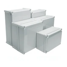 Водонепроницаемый большой пластиковый корпус электронный инструмент корпус Электрический проект наружная распределительная коробка корпус 380*280 прозрачная крышка