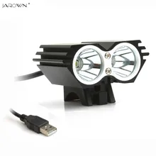 Bicycle Light X2 CREE XM-L T6 5000Lumen Waterproof Led Head light Lamp Bike lights USB Head Light Lamp (not including battery)