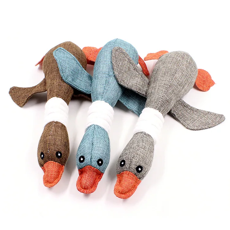 ANSINPARK lovely cat cat dog dog chew toy animal toy stuffed animal squirrel bite cloth fabric cartoon wild goose squeak toy j66