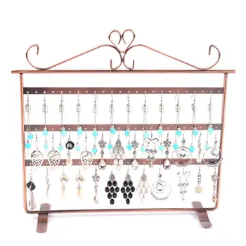

72 Holes Metal Earrings Ear Studs Necklace Display Holder Jewelry Stand Rack Organizer