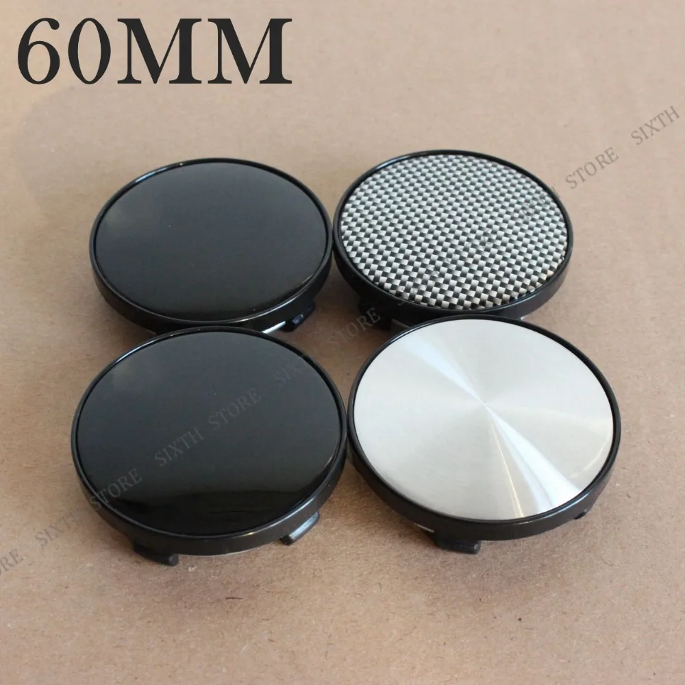 

KOM POWER 4PCS 60MM Wheel Blank Cap Wheel Center Caps Wheel Hubcap No Emblem Sticker No logo Caps For Wheels Cover Caps