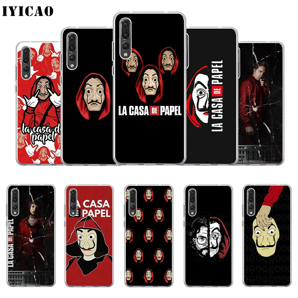 IYICAO La Casa De Papel Мягкий силиконовый чехол для телефона Huawei P30 P20 Pro P10 P9 P8 Lite P Smart TPU |