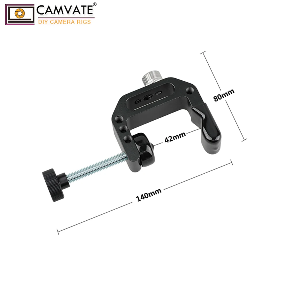CAMVATE Ultraclamp с резьбой 5/8 &quot 27 для микрофонов C1189 аксессуары фотосъемки