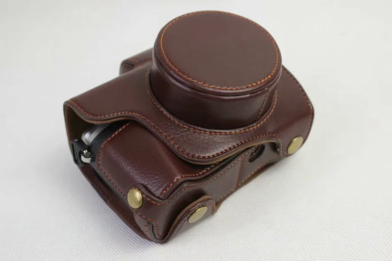 Для цифровой камеры Olympus OM-D E-M10 Mark III(14-42) Набор для путешествий с Камера сумка чехол материнскую плату кожаный чехол внутренний стекаются защиты Камера - Цвет: Шоколад