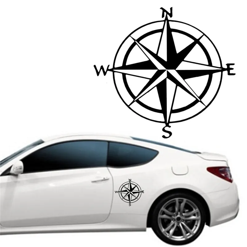 

1PC 15cm*15cm Vinyl Decal Car Boat Window Wall Nautical Sailing Anchor Ship Sticker Originality Nautical Compass