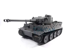100% Metal Mato 1/16 Tiger I RC RTR Tank Model Shooting Pellets Grey Color 1220