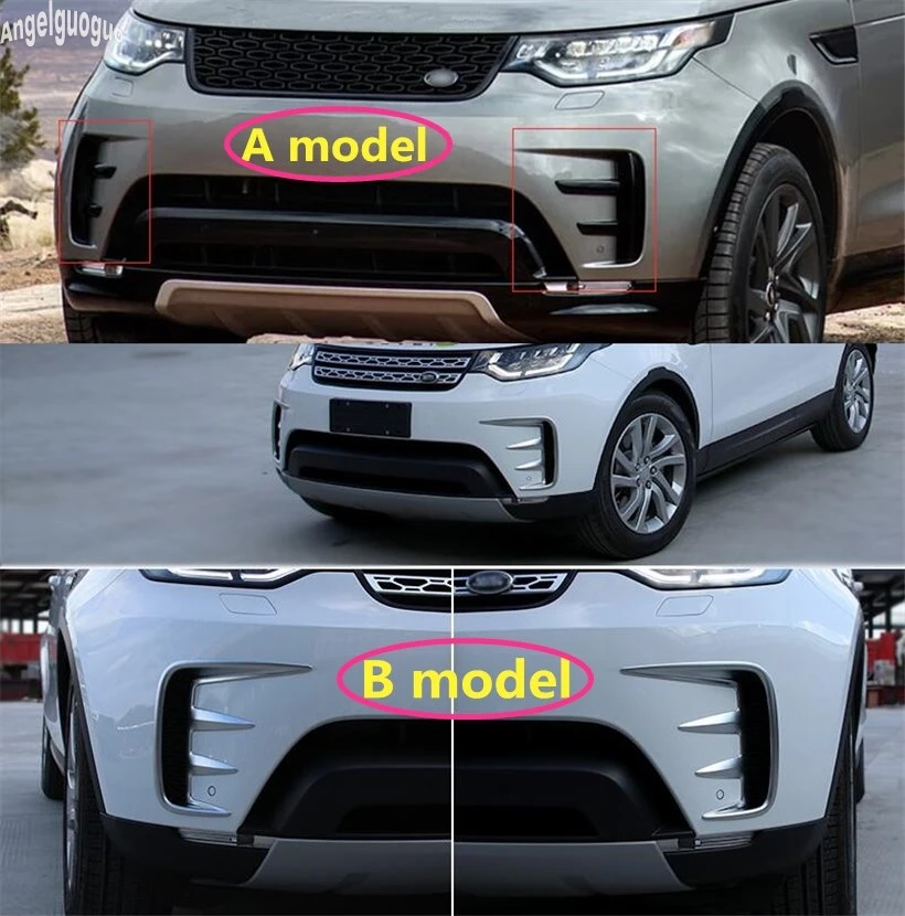 Для Land Rover Discovery 5 Аксессуары ABS хром или черный автомобильный воздушный выход передний бампер вентиляционная рамка накладка наклейка для автомобиля Стайлинг