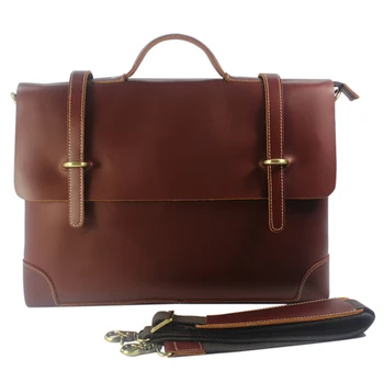 

Luxury Italian Genuine Leather Men's Briefcase Business Bag Leather laptop briefcase men office bag attache case document bag