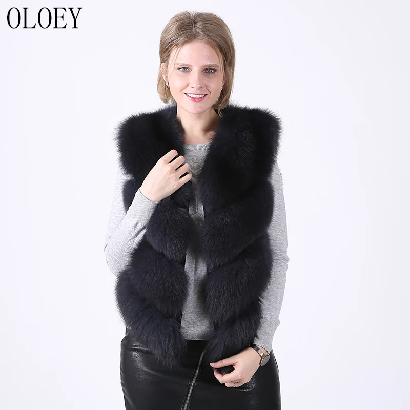 Однобортный однотонный однобортный меховой жилет и куртка, натуральная женская теплая Красивая замша, настоящая - Цвет: Dark gray
