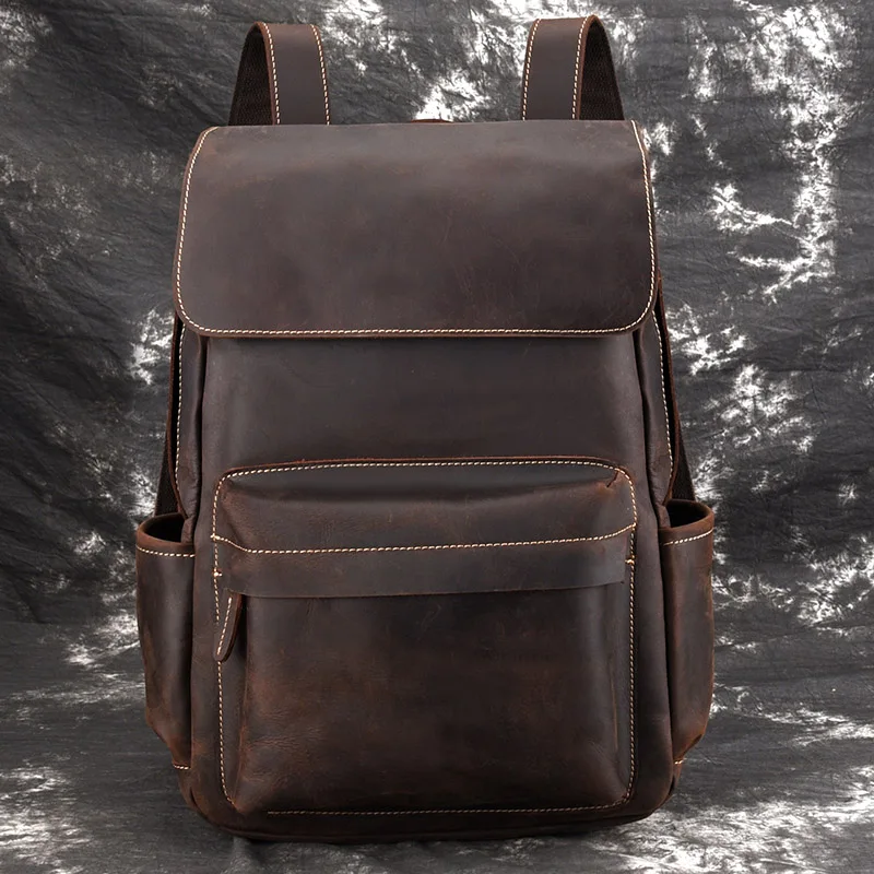 Maheu Macbook Laptop Rugzak Leer Voor Mannen Mannelijke Zachte Koe Huid Lederen Rugzakken Reizen Crazy Horse Modieuze Populaire Ontwerp Maheu Macbook Laptop Rugzak Leer Voor Mannen Mannelijke Zachte Koe Huid Lederen Rugzakken Reizen Crazy Horse Modieuze Populaire Ontwerp