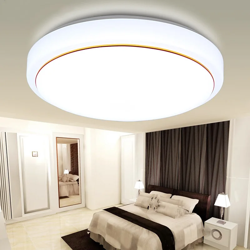 Диаметр 21,29, 35,41, 50 см AC 220 В 240 В поверхностного монтажа современный светодиодный Потолочные светильники для гостиной светильник светодиодный потолочный огни