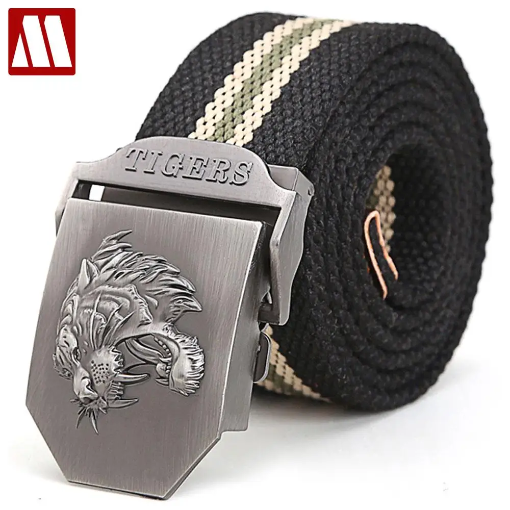 

Hot sales Military Belt Men's Canvas Belt with Automatic Buckle Factory Direct Wholesales Free shipping F006 cintos cinturon
