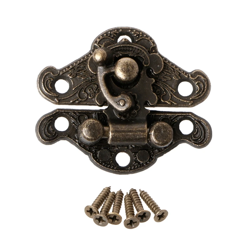 

Special Small Box Packing Buckle Antique Wooden Gift Box Lock Alloy Buckle Latch Hook Locks,23*28mm