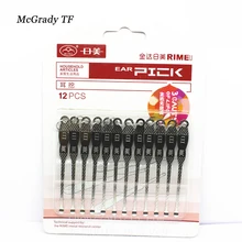 12 шт./компл. Нержавеющая сталь традиционные ушной серы ложку кюретки Remover Ухо Совок Ложка Чистый инструмент ухо чище