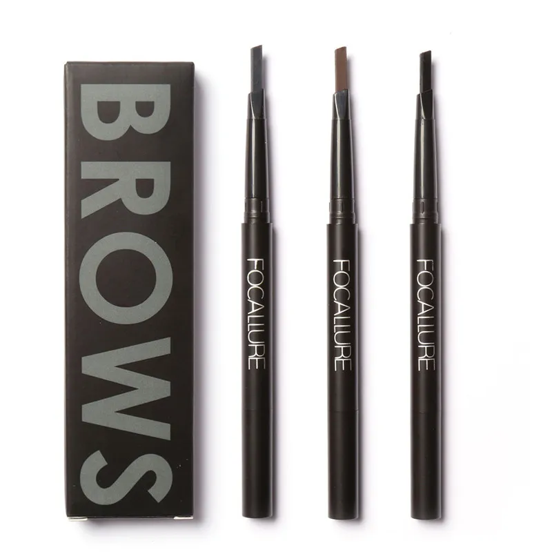 FOCALLURE Double-end Automatic Waterproof Long Lasting Eyebrow Pen Pencil with Brush Makeup Enhancer Cosmetics Tools | Красота и