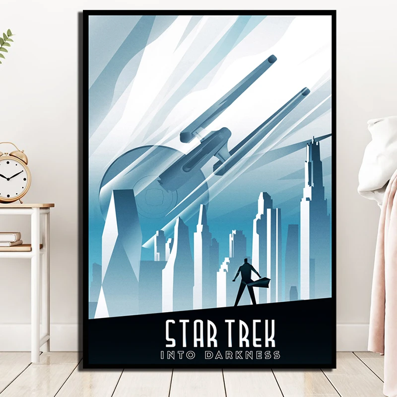 

Star Trek Into Darkness Movie HD Canvas Paintings For Living Room Decoration Modern Wall Art Oil Painting Poster Home Decor