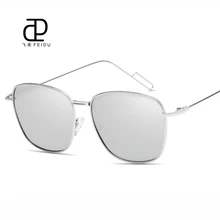 FEIDU Металлические поляризованные солнцезащитные очки Для женщин Для мужчин Брендовая дизайнерская обувь с зеркальным покрытием линз, солнечные очки UV400 очки Oculos De Sol Feminino