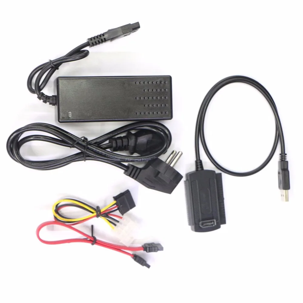 

USB 2.0 to IDE SATA S-ATA 2.5 3.5 HD HDD Hard Drive Adapter Converter EU Plug