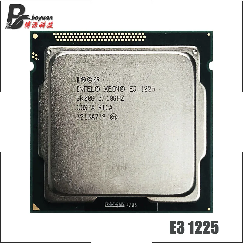 Intel Xeon E3-1225 E3 1225 3,1 ГГц четырехъядерный процессор 6M 95W LGA 1155