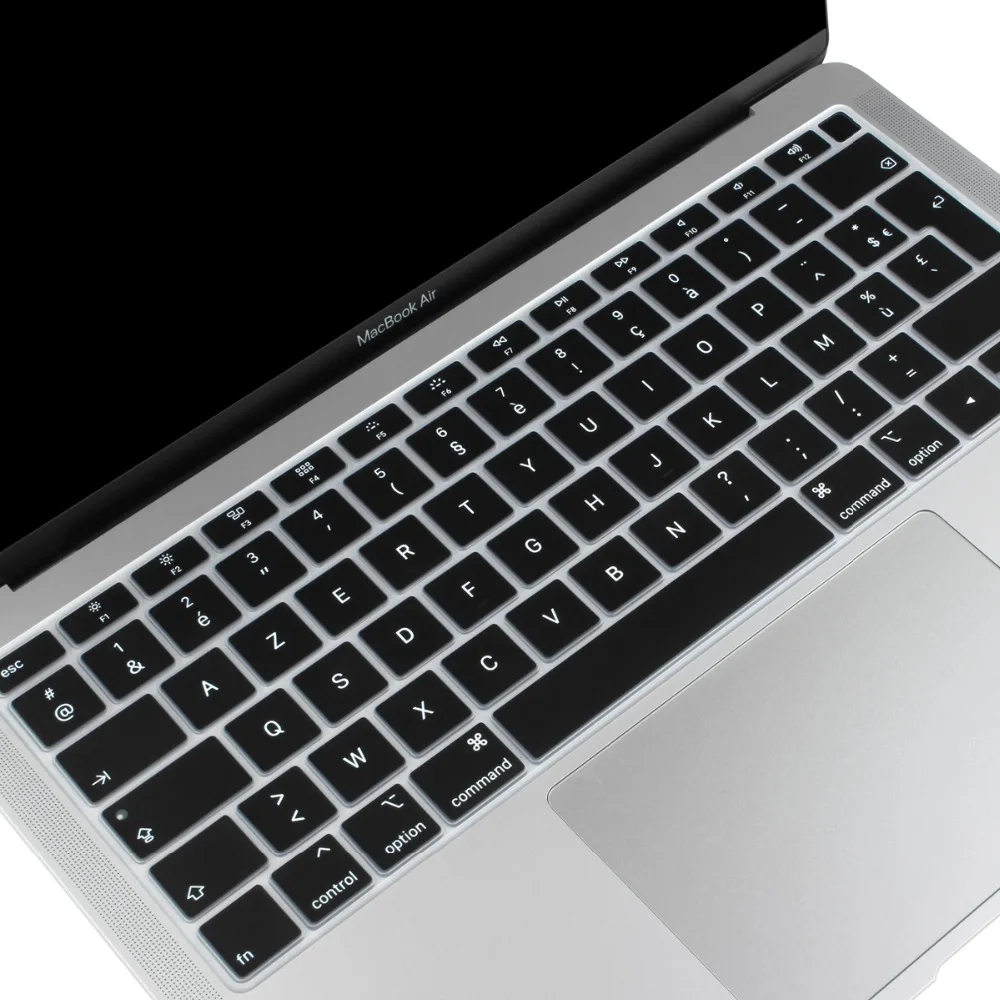 Евро французский AZERTY мягкий силиконовый защитный чехол для Macbook air 13 2018 A1932 mac book 3 с