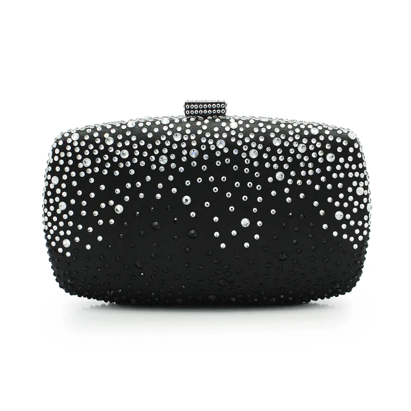 Women Crystal Evening Clutches Small Minaudiere Handbag Wedding Clutch