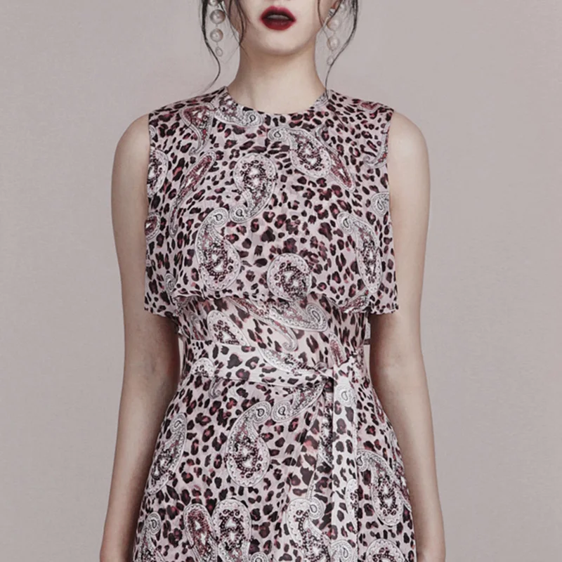 Max-Spri-2019-New-Fashion-Style-Elegant-Women-Dress-Sleeveless-Fron-Slit-A-line-Dress