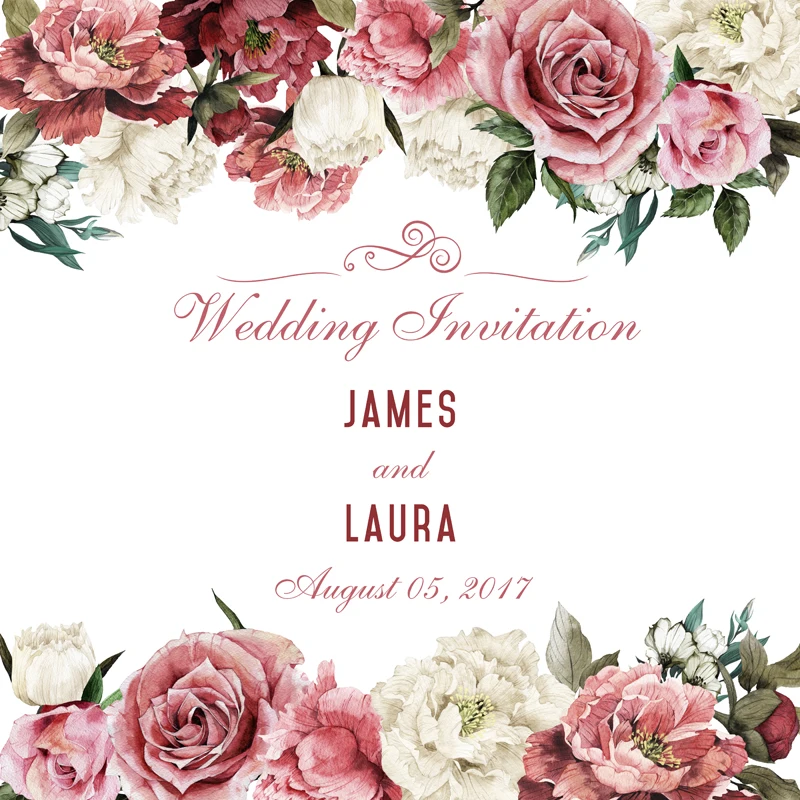 

HUAYI Customizable wedding Invitation Photo Backdground Vinyl Bridal shower Backdrops for Pictures XT-5369