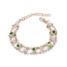 EVIL EYE 1pcs new fashion eye gold bracelet trendy round eye gold braclet for woman man jewelry gift