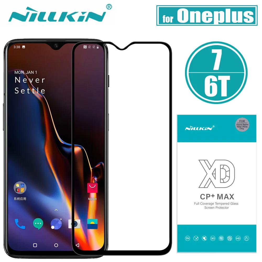 Oneplus 7 Tempered Glass Oneplus 6T Screen Protector Nillkin XD CP+MAX