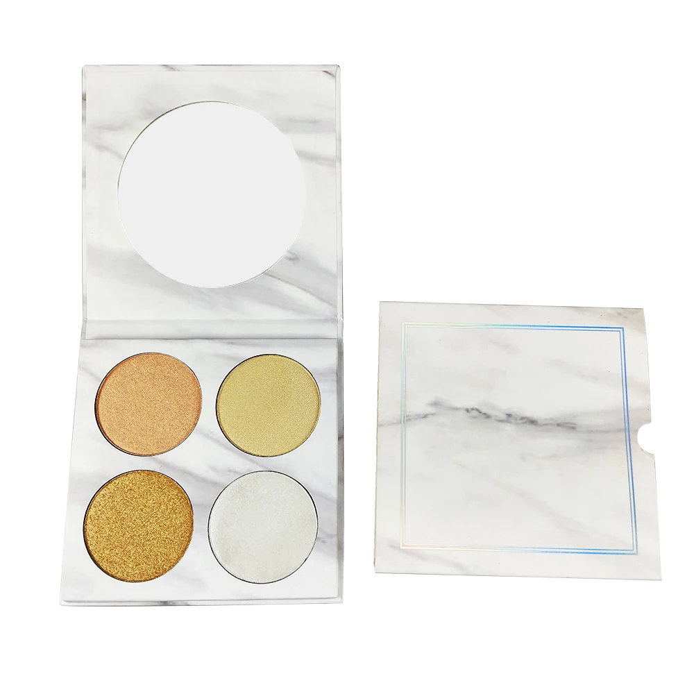 

HIGH QUALITY 4 colors highlighter makeup Glow Kit marble highlighter powder palette Face Highlighter Powder Highlighter Bronzer