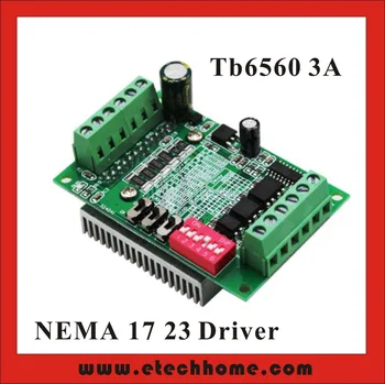 

CNC Router TB6560 3A Driver Board NEMA 17 23 Stepper Motor Driver Single Axis Toshiba chip 10 ~ 35V DC