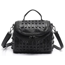 De lujo Bolsa de Mensajero de piel de Oveja de Cuero Genuino de Las Mujeres Bolsos de Las Mujeres Famosas Marcas de Diseñador Mujer Bolso Bandolera Sac
