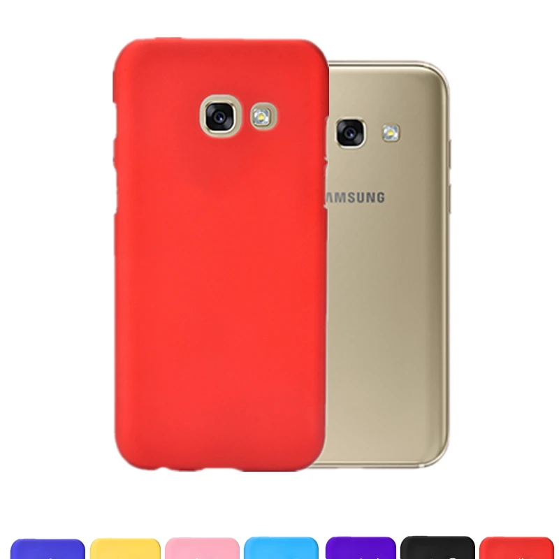 

For Samsung Galaxy A3 A5 A7 2015 A300 2016 A510 A520 2017 Candy Color Matte Hard Pc Plastic Back Phone Case Cover Cases Funda