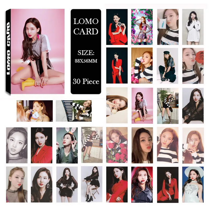 Youpop KPOP TWICE FANCY MOMO DaHyun TZUYU NAYEON альбом LOMO Cards k-pop Новая мода самодельная бумажная Фотокарта LK651