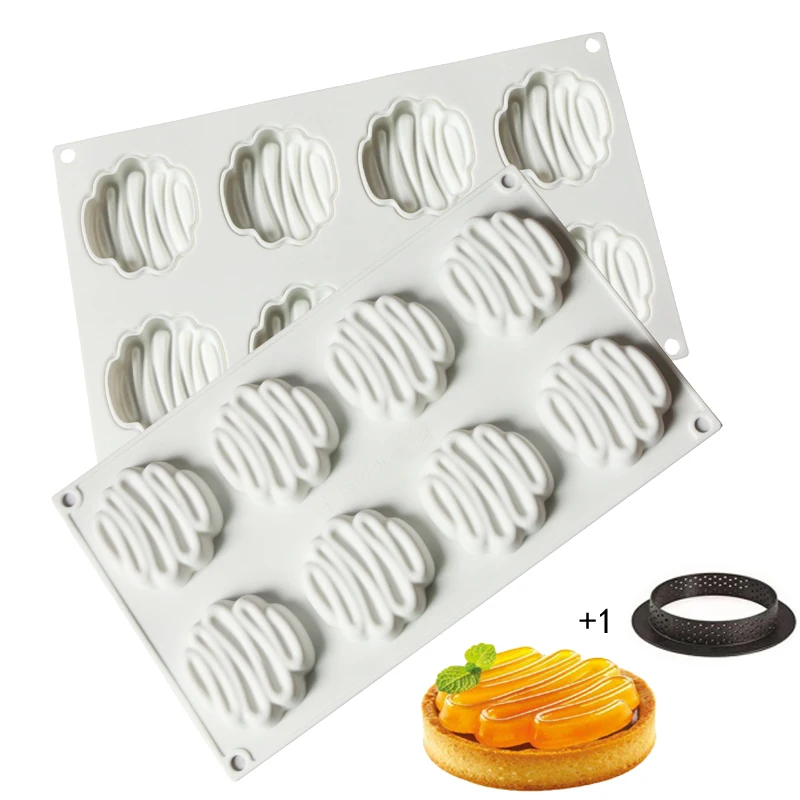 

Cream shape Baking silicone french cake mold for mousse frozen ice cream cake mould bakery tool
