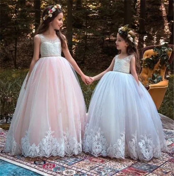 

Flower Girls Dresses for Wedding Kids Pageant Dress First Communion Gown for Little Girls Party Prom Dress Size 2-16Y