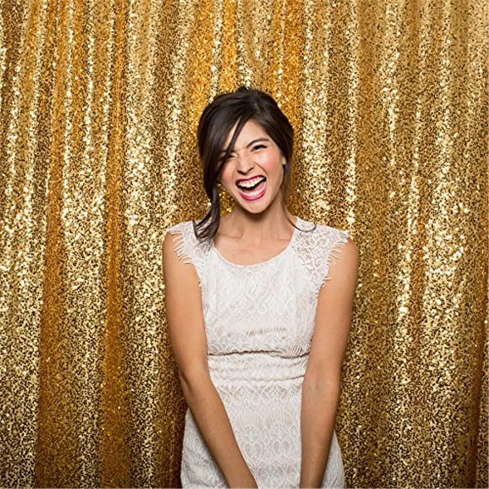 

Gold Sequin Photo Backdrop Wedding Photo Booth Photography Background