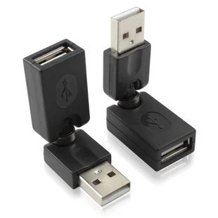 

USB 2.0 Male To USB Female 360 Degree Rotation Angle Extension Adapter