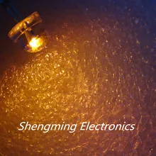 100 шт 5 мм желтая соломенная шляпа Светодиодный широкоугольный свет лампы воды