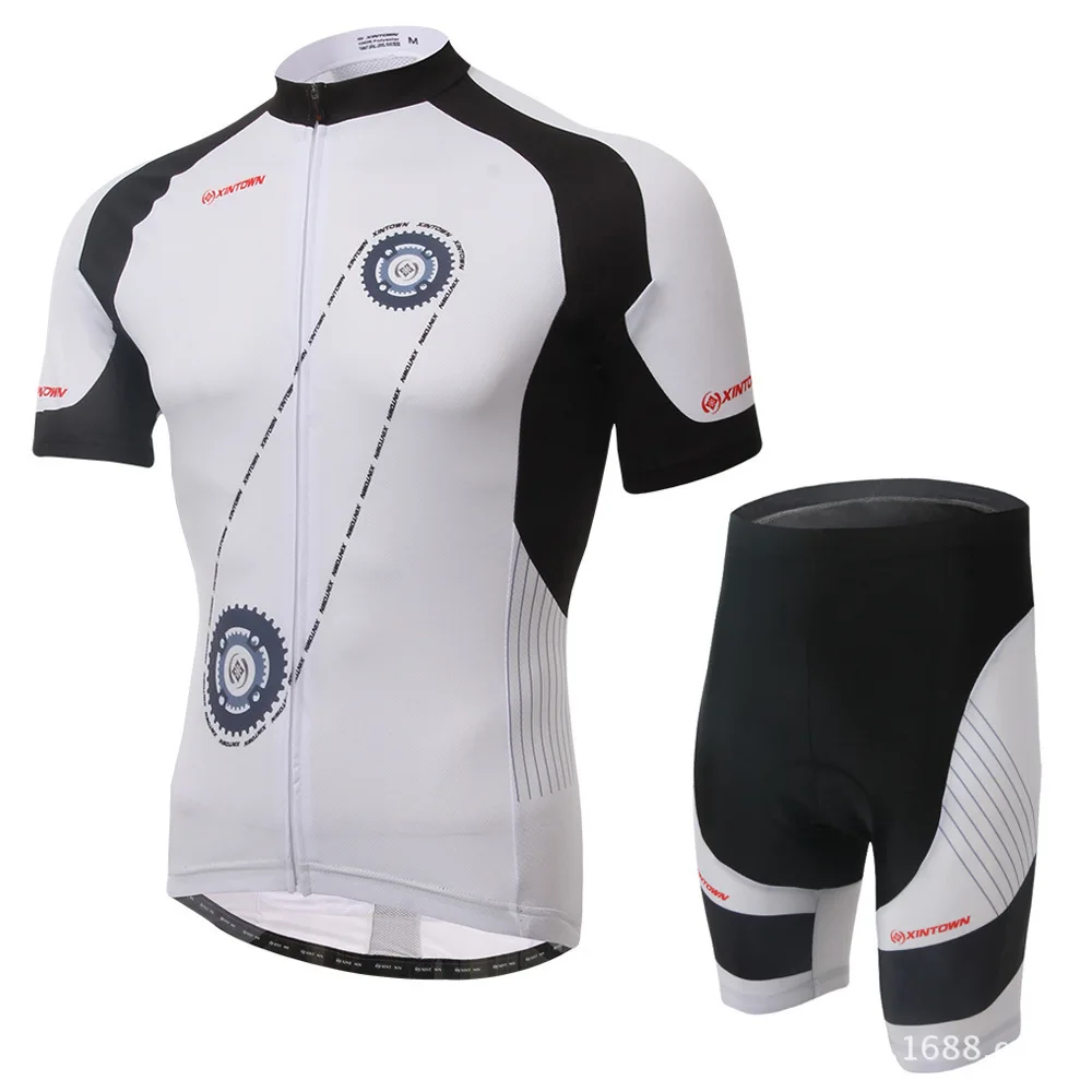 

Summer White Green Cycling Jersey Set Short Sleeve Shorts Cycling Wear Racing Bicycle Clothes Cycling Pro Team