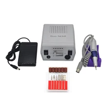 Серебряный электрический сверлильный станок для ногтей профессиональный маникюрный станок чрезвычайно тихий и гладкий-без вибрации