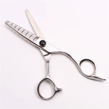 

6" 17cm 440C Customized Logo Scissors For Hairdressers Thinning Scissors 8 Teeth Styling Tool Professional Hair Scissors C2007-C