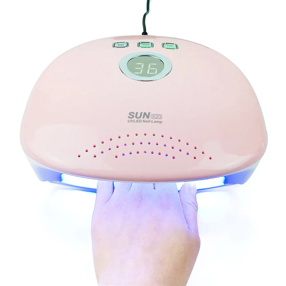 

SUNx20 48W Nail Dryer New Style UV LED Lamp For Drying Unique Low Heat Model Double Power Fast Manicure Colorful Lamp