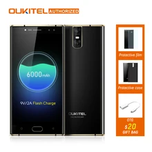 OUKITEL K3 4 Cameras 4G font b Smartphone b font 6000mAh MTK6750T Octa Core font b