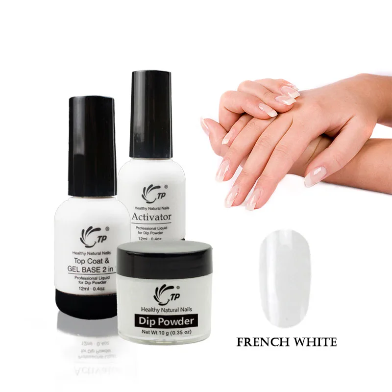 

Nail Dipping Powder Top Base coat Activator System Nails art French Manicure Decoration Holographic Glitter Cure wholesale 2019