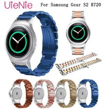 Wristband for Samsung Gear S2 R720 Smart watch band business strap metal stainless steel wrist strap with connector bracelet stainless steel bamboo style wrist strap with butterfly clasp watch band for samsung gear s2 classic sm r732 bracelet