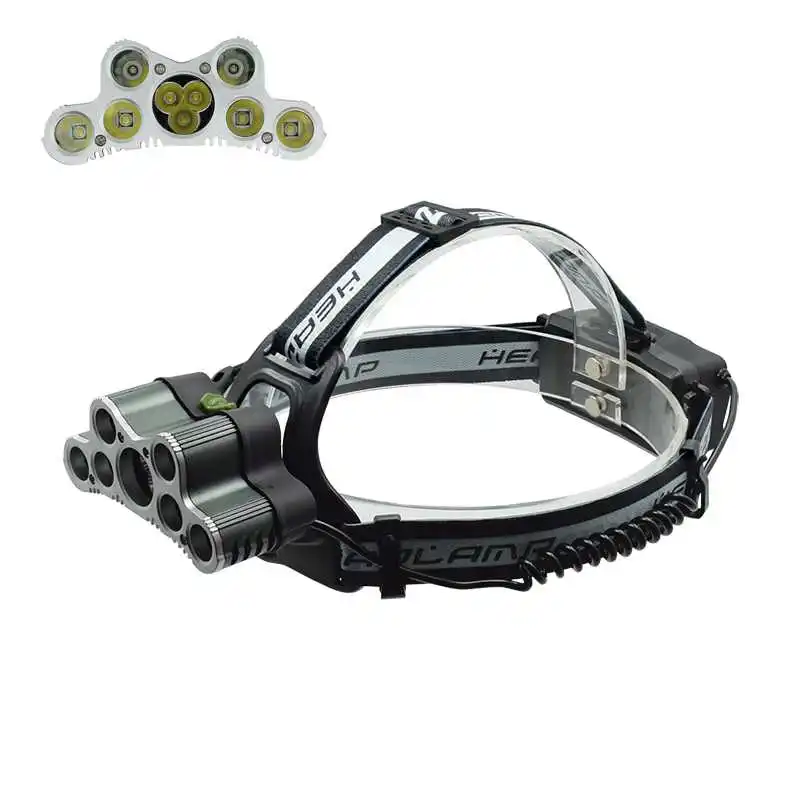 

Powerful 9 LED Headlamp 25000lm Ultra Bright USB Headlight XML T6 Q5 Frontal Led Flashlight Head Torch Lamps for Hunting Running